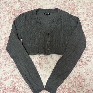 Apt. 9 Charcoal Knit Cardigan